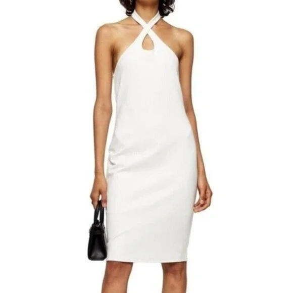 TOPSHOP Cross Halter Body-Con Minidress  - Picture 7 of 7